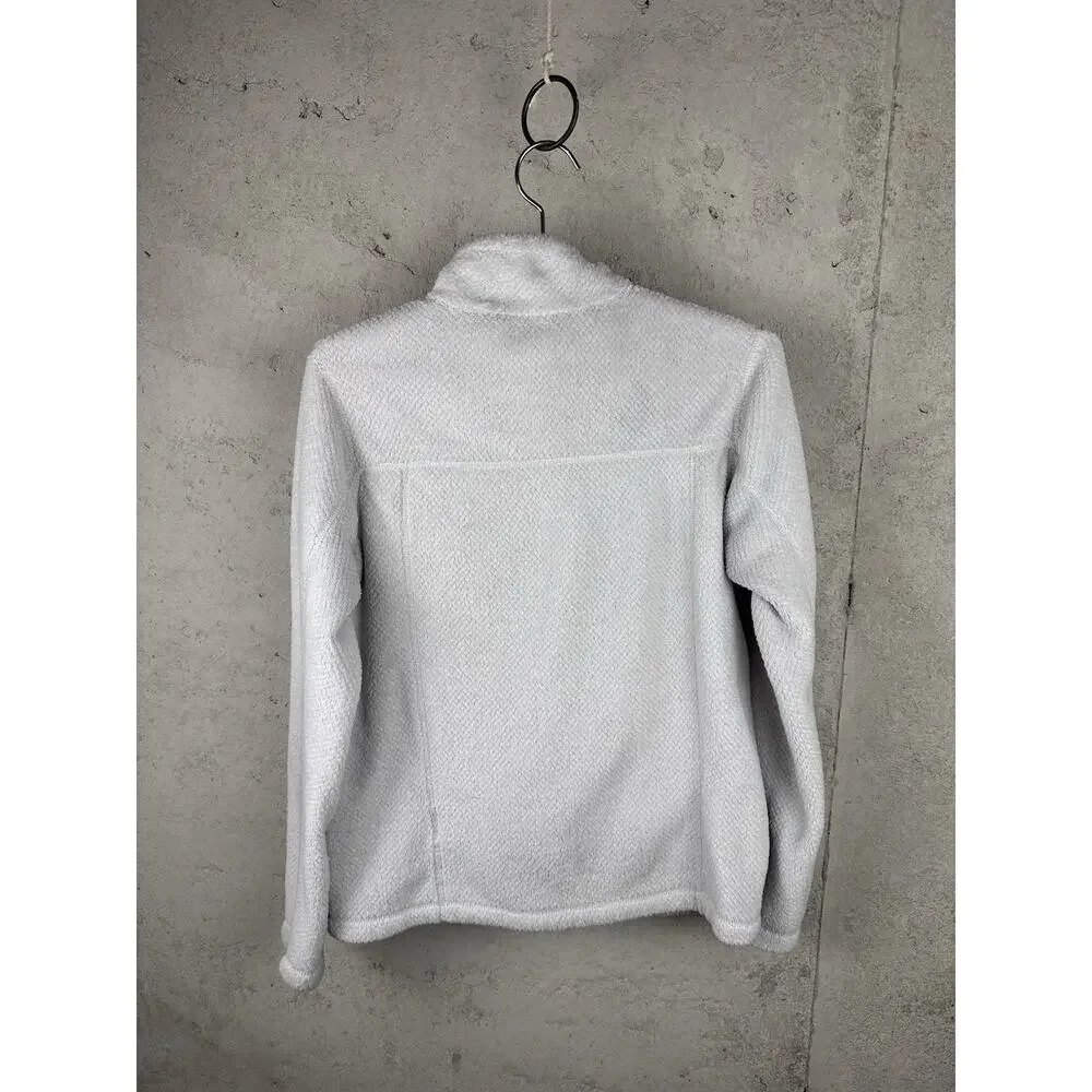 Patagonia Synchilla T-Snap Ivory Fleece Sweater Women's Size Medium Outdoor Camp